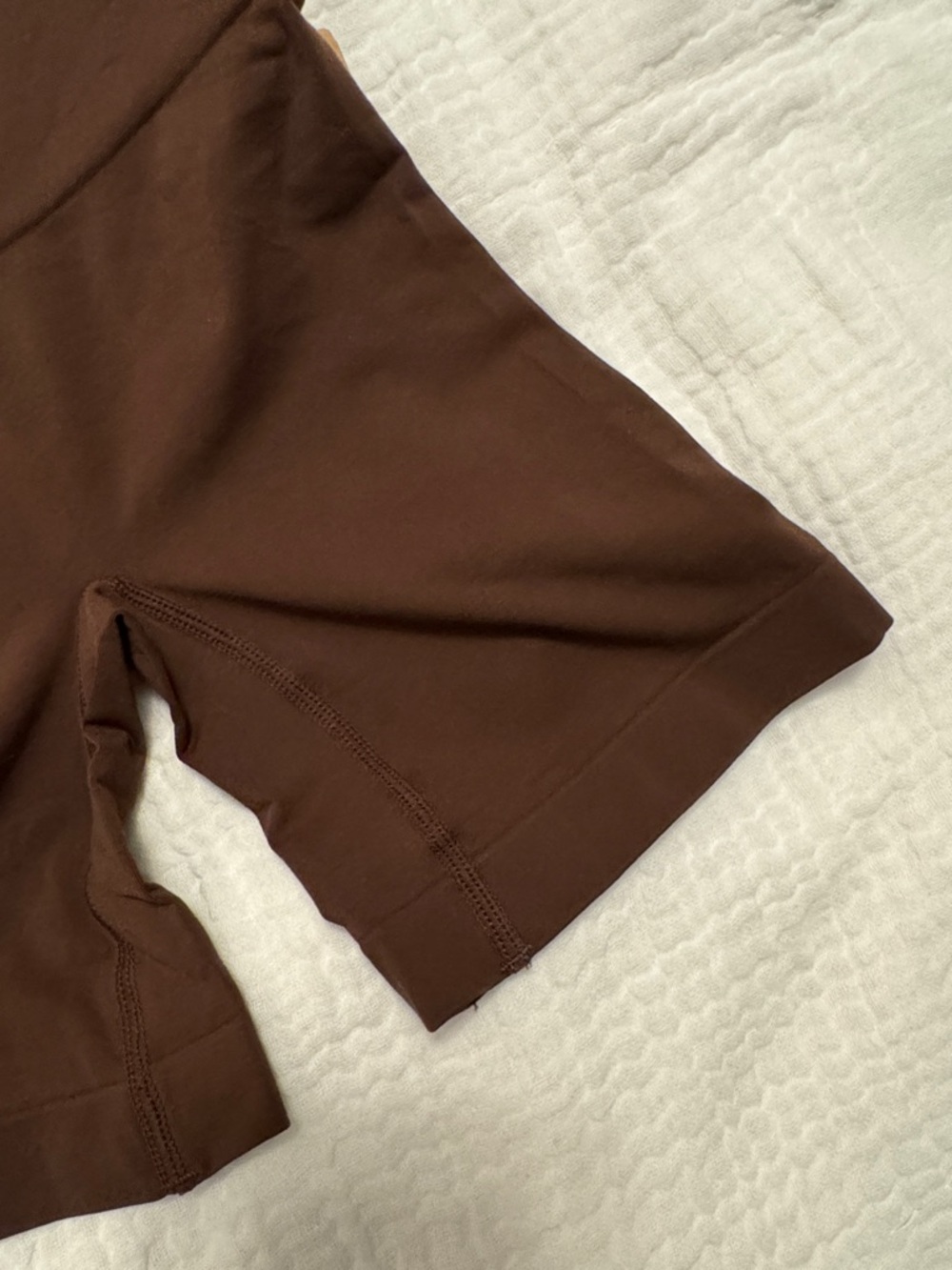 SKIMS High Waisted Shorts (Shapewear) in Cocoa - Picture 5 of 8